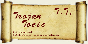 Trojan Točić vizit kartica